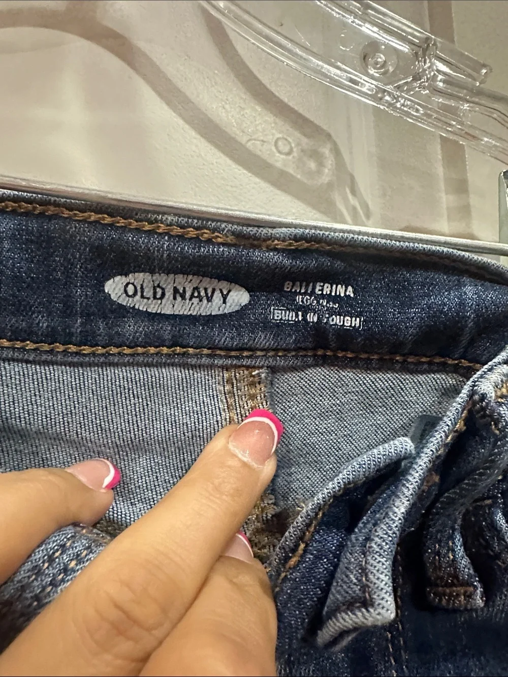 NWOT Old Navy Kids Dark Blue Distressed Skinny Jeans size 10